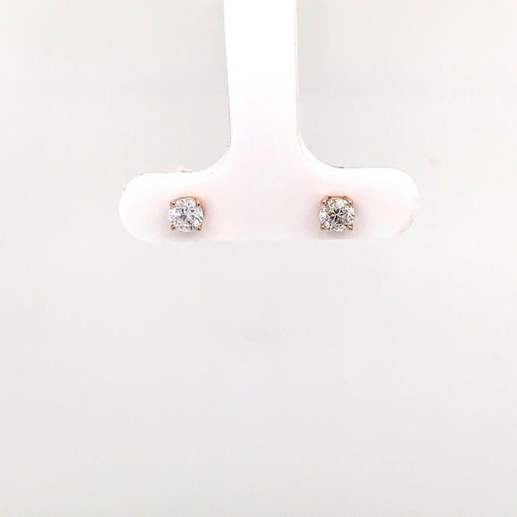 Solitaire Stud Earring - Picture 2 of 2